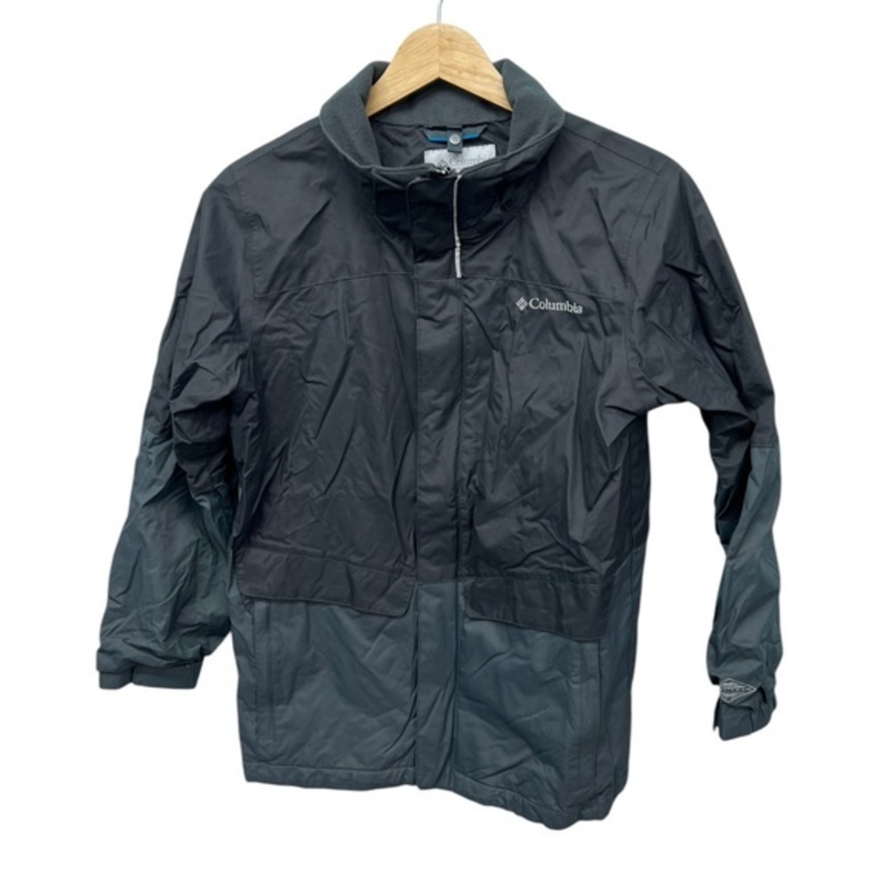 Columbia Interchange Black and Gray Full Zip Jacket Size Medium